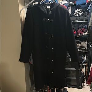 HARVE BENARD COLLECTION women’s wool coat- hooded size 10